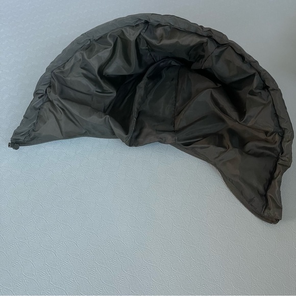 Sebby Drawstring Olive Green Puffer Vest with Removable Hood Sz M - Picture 10 of 12